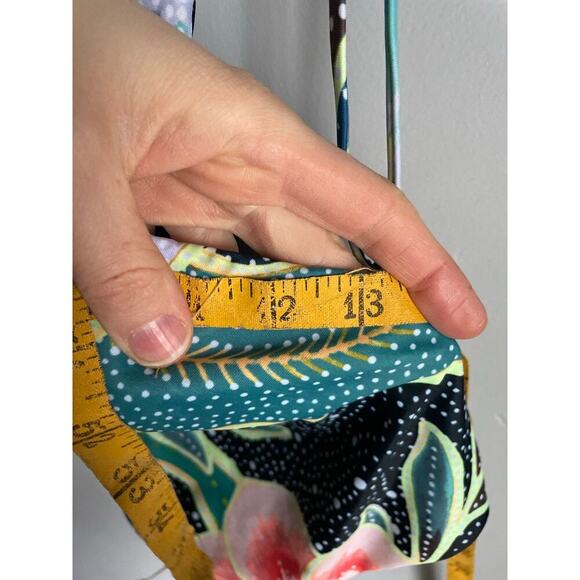 Mara Hoffman Square Neck Arcadia One Piece Swimsuit Boho Floral Botanical XS - Picture 3 of 11